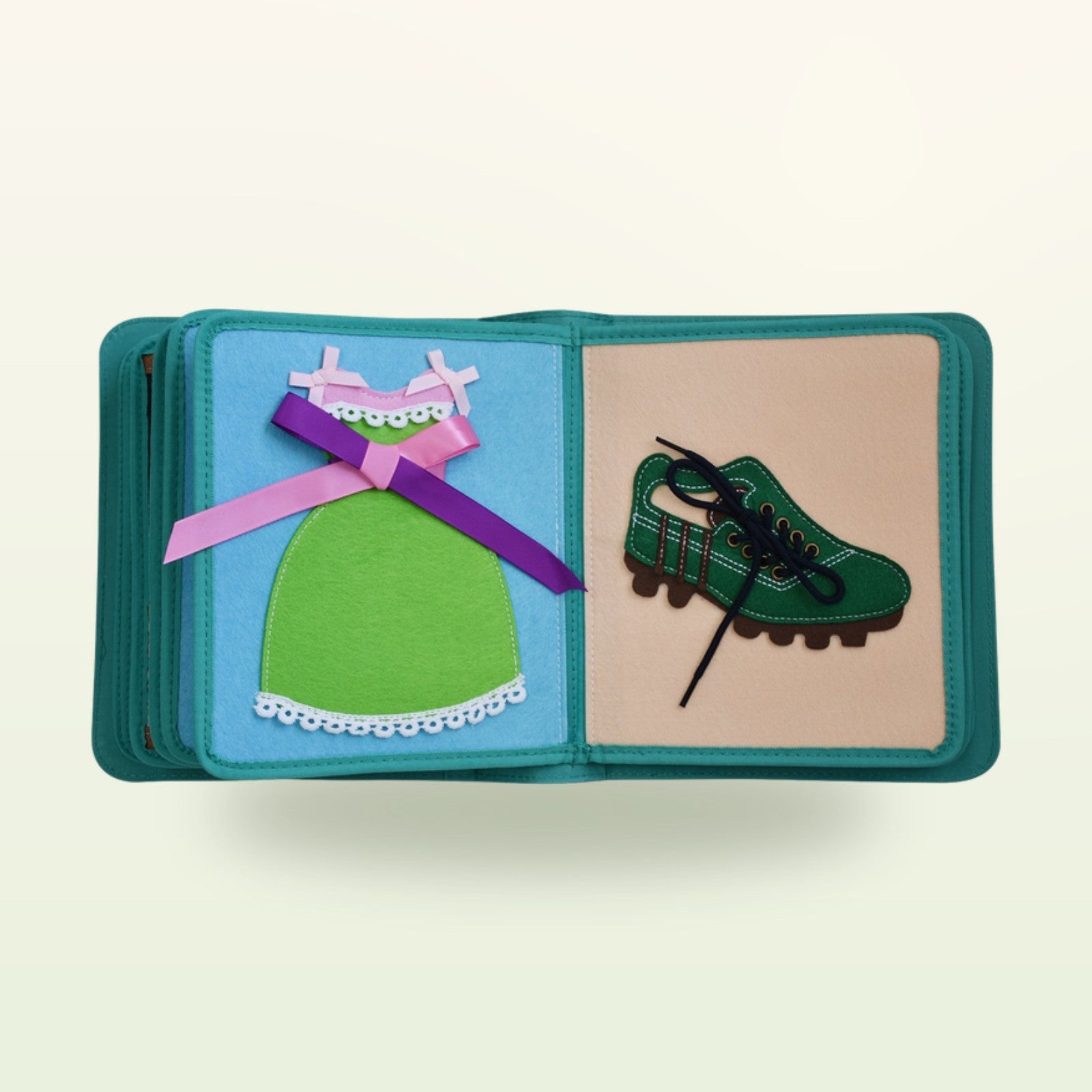 My First Book Kleiderschrank (lila) + Rucksack Set