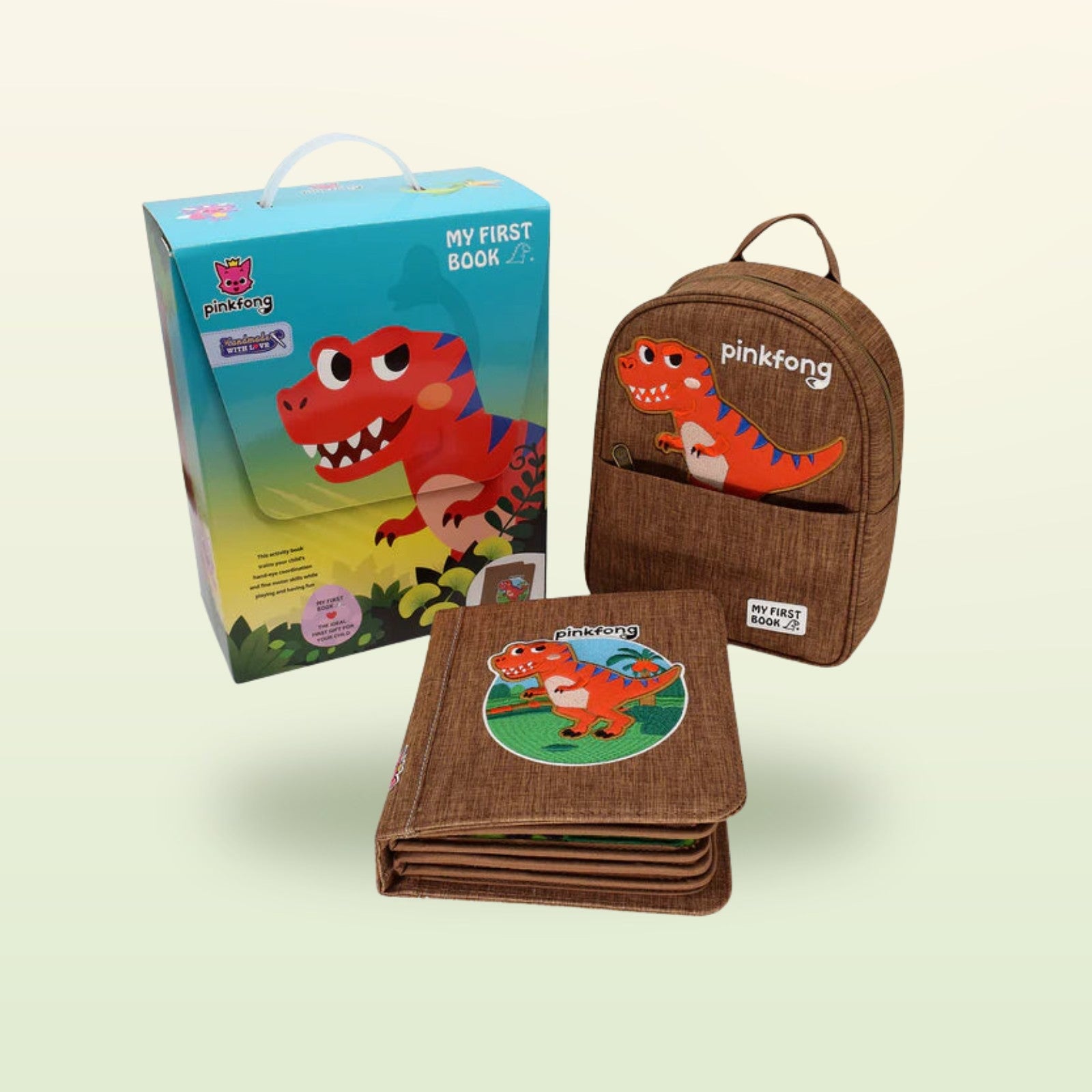 My First Book T-Rex + Backpack Set