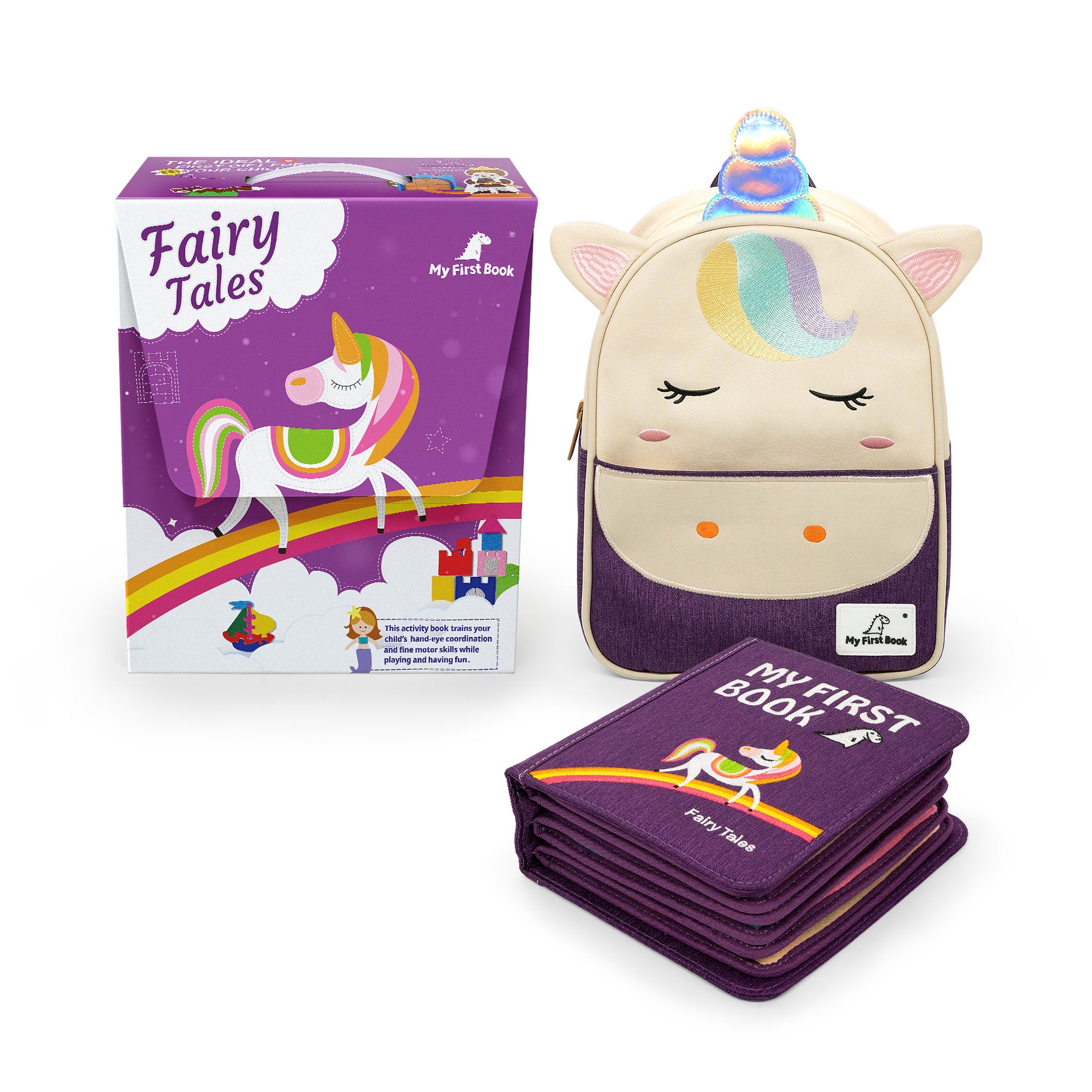 Quiet Book Fairy Tale con zaino incluso
