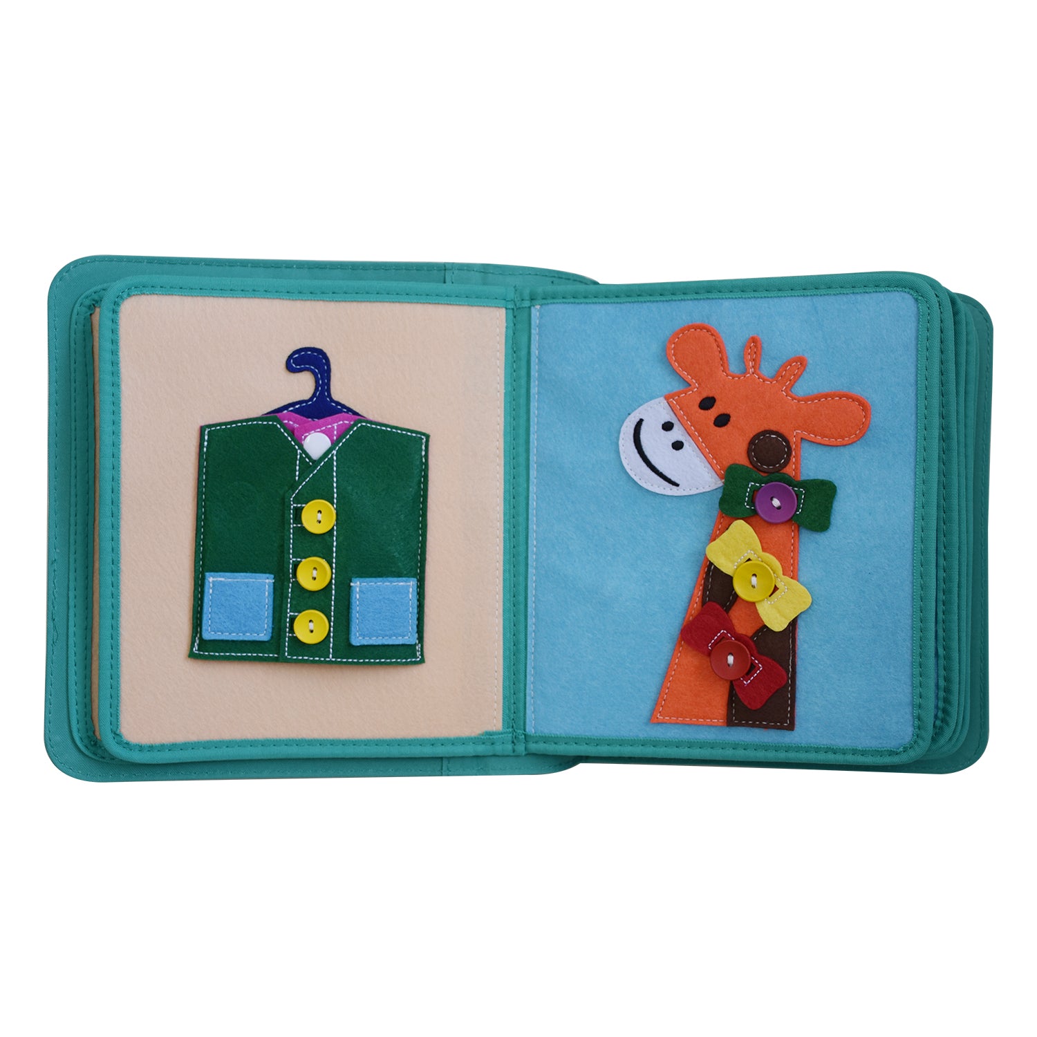 My First Book Dressing Frame (lila) - Quiet Book Set