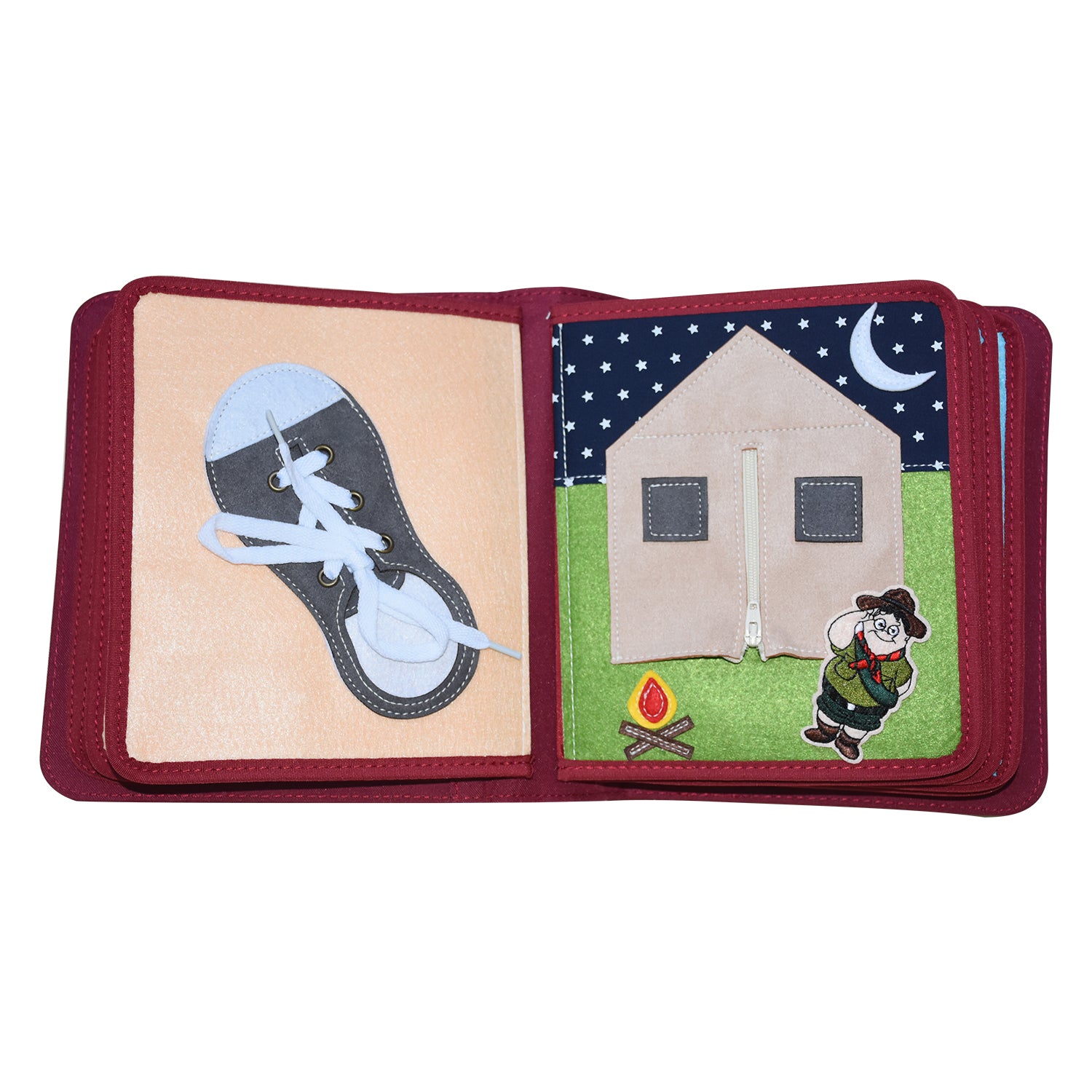 My First Book Mein Alltag (rot) - Quiet Book Set