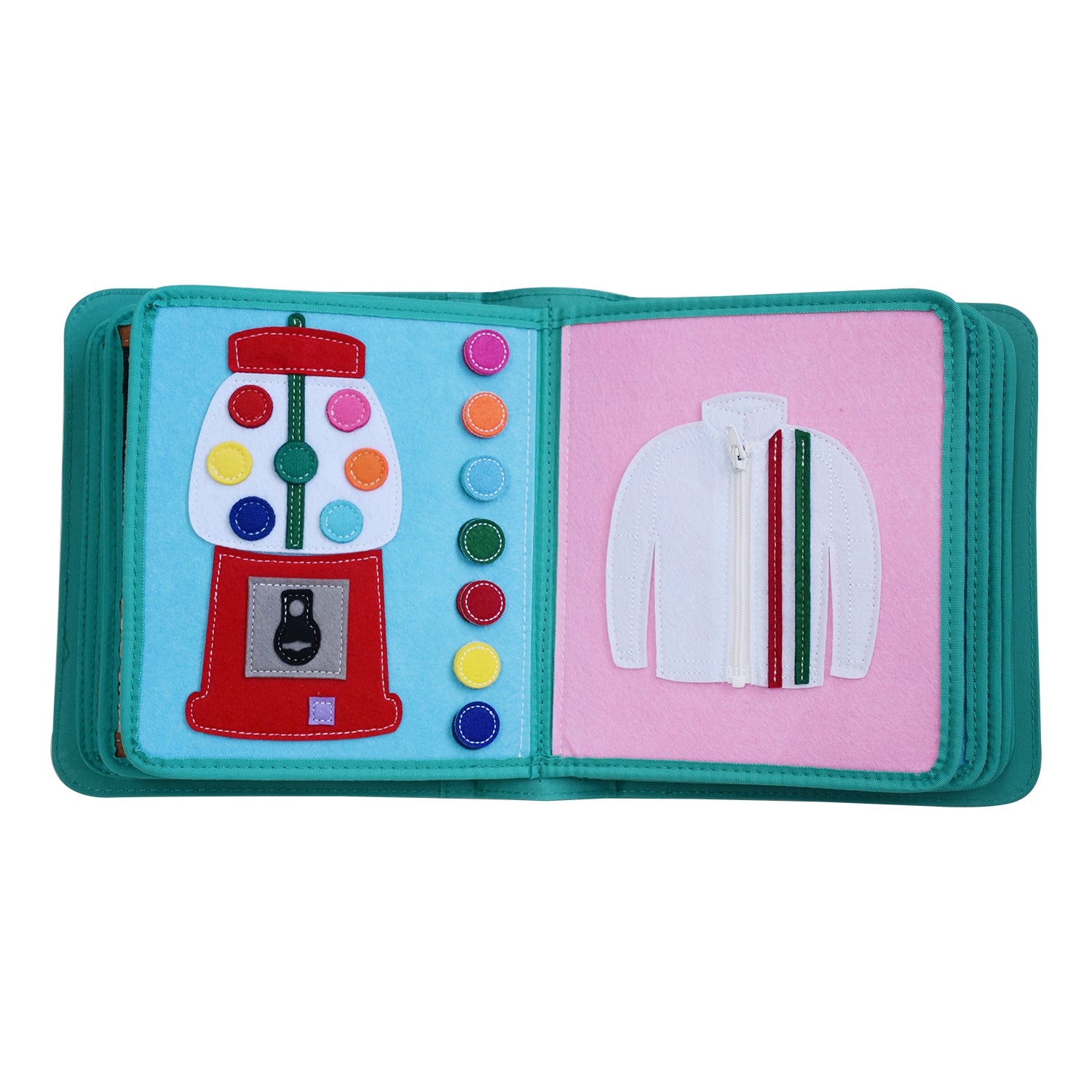 My First Book Dressing Frame (lila) - Quiet Book Set