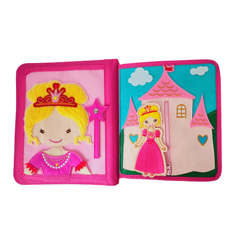 Quiet Book Princess including backpack