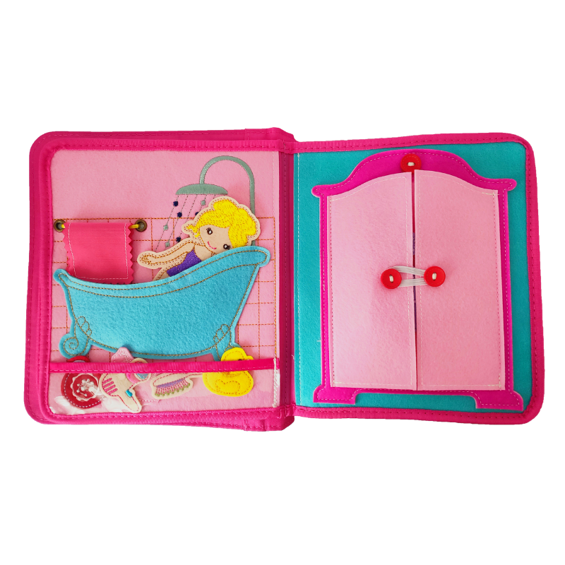 Quiet Book Princess including backpack
