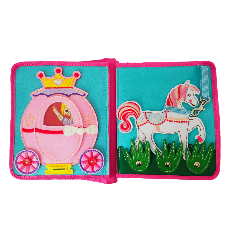 Quiet Book Princess including backpack
