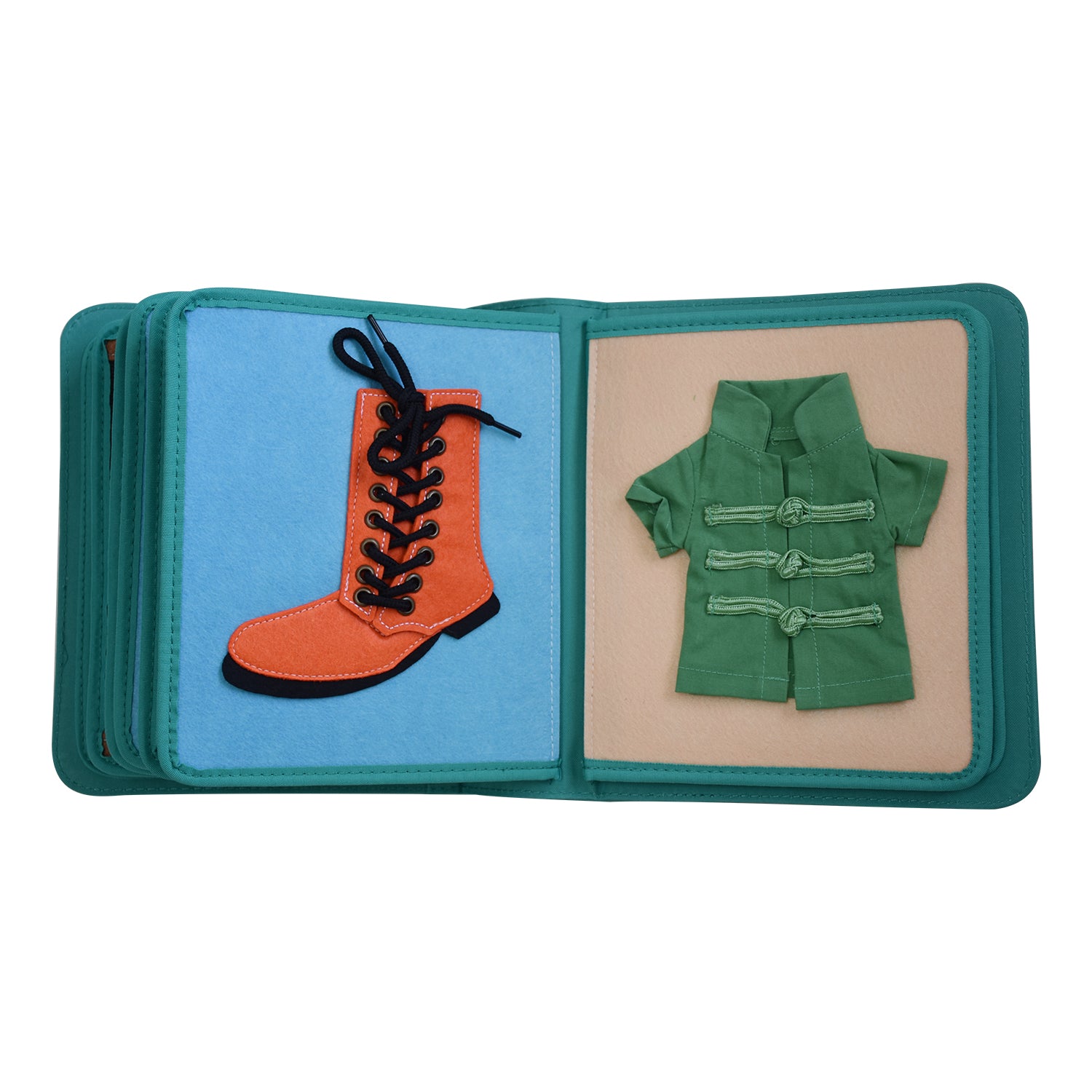 My First Book Dressing Frame (lila) - Quiet Book Set