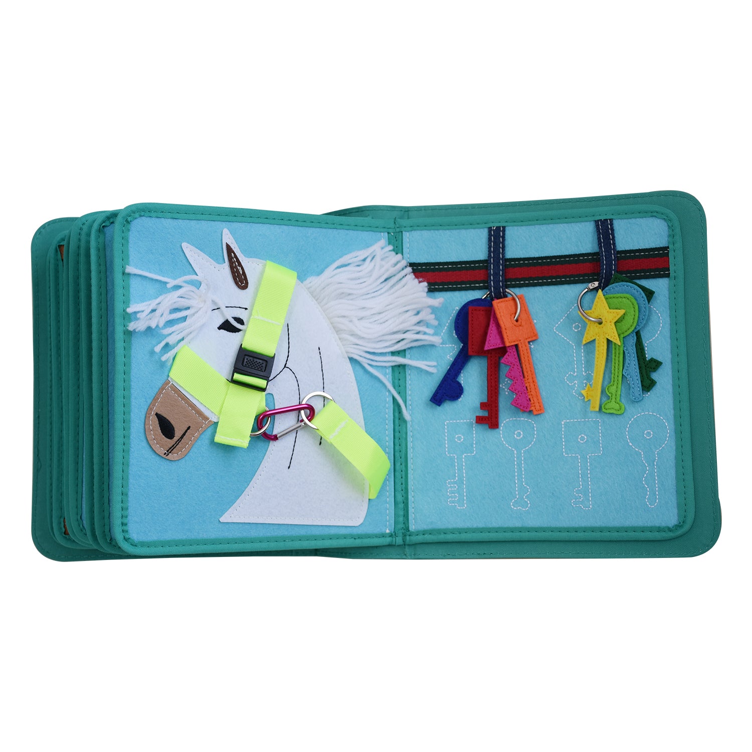 My First Book Dressing Frame (lila) - Quiet Book Set