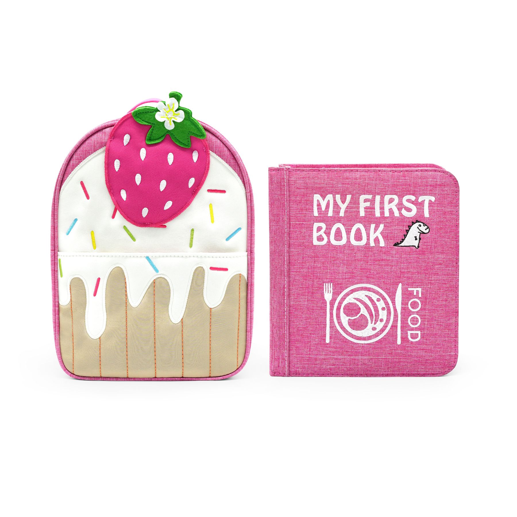 My First Book Food (rosa) - Quiet Book Set