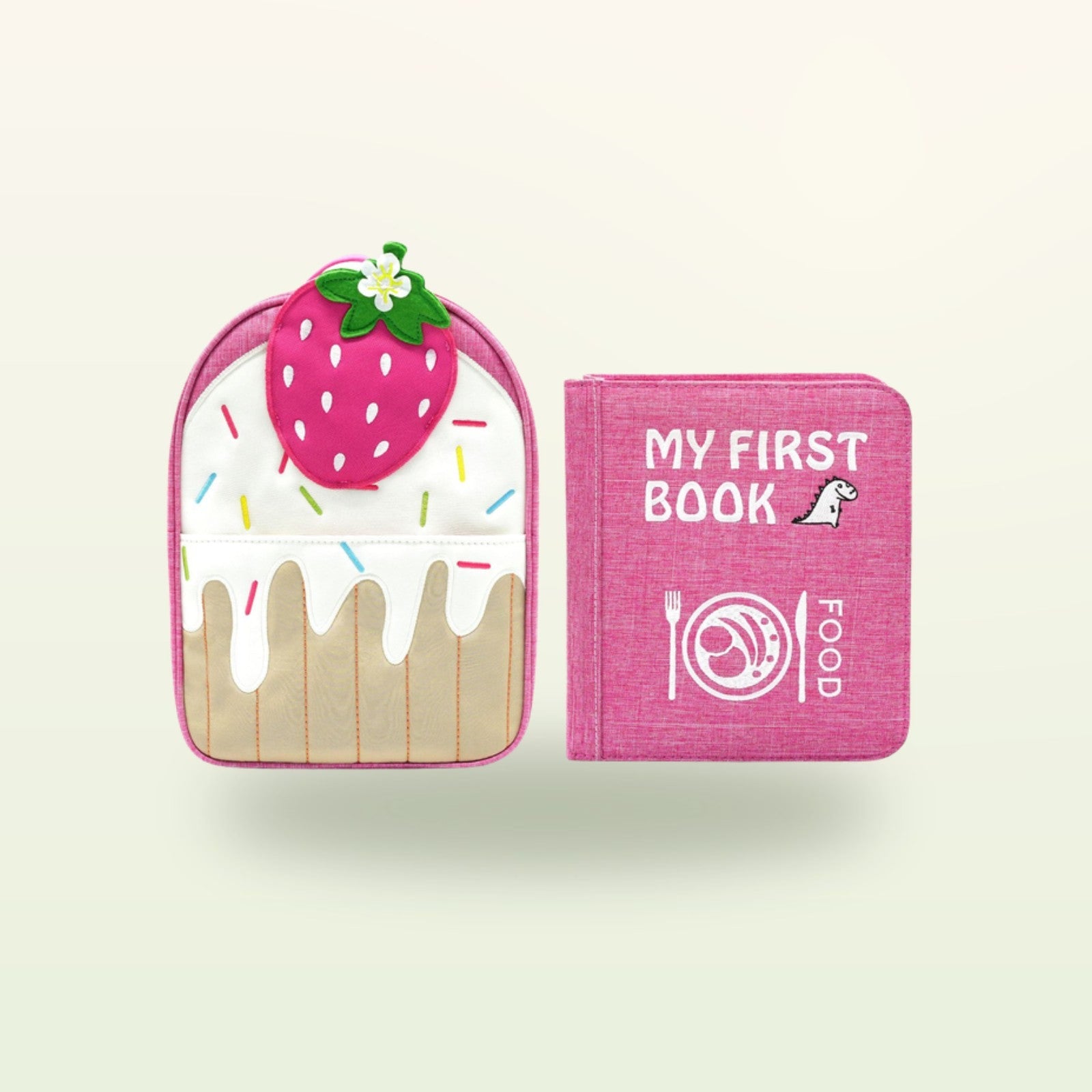 My First Book Piccoli Buongustai (rosa) + Set con zainetto
