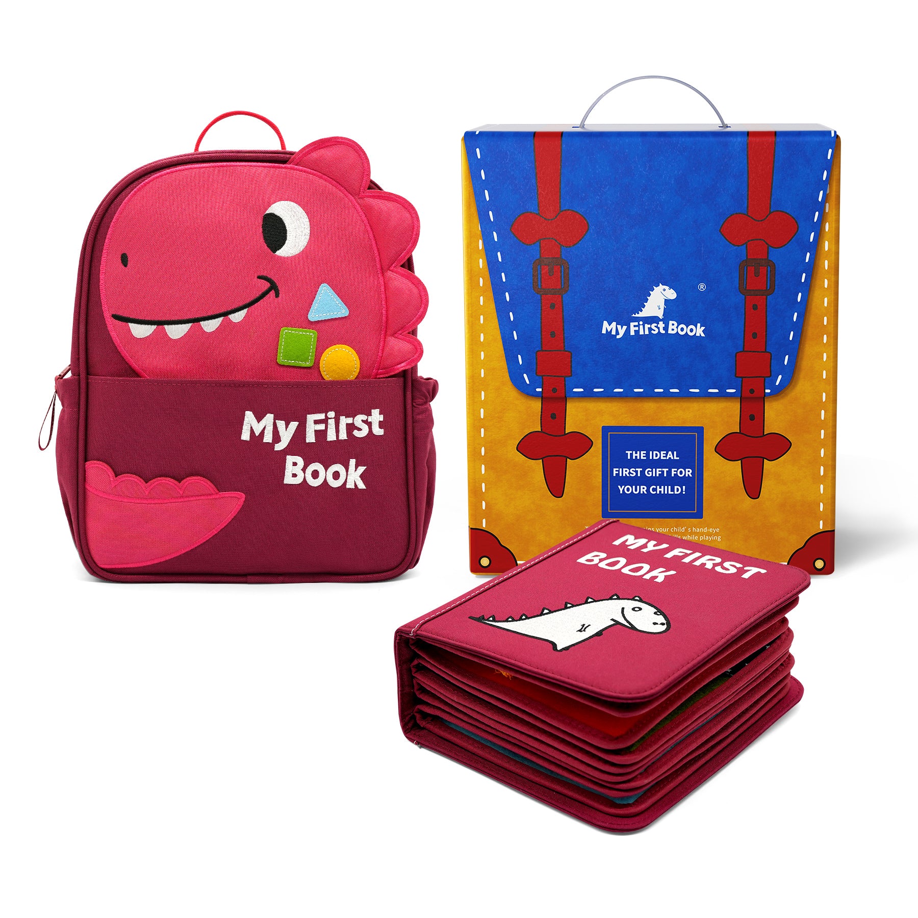 My First Book Mein Alltag (rot) - Quiet Book Set