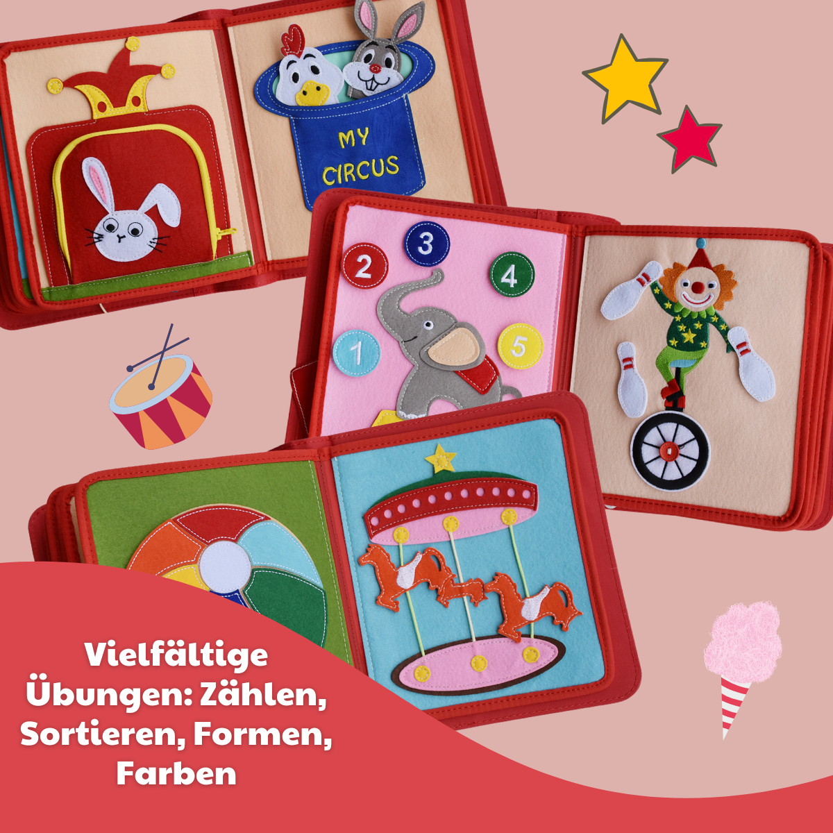 My First Book Amazing Circus - Quiet Book Set