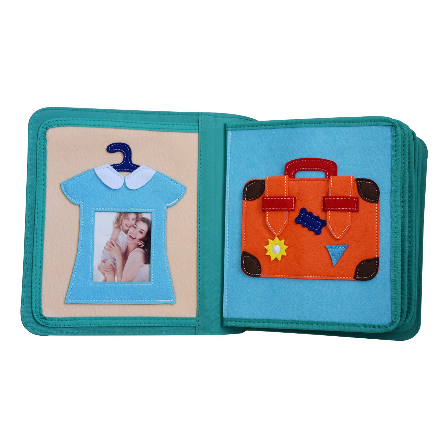 My First Book Dressing Frame (lila) - Quiet Book Set