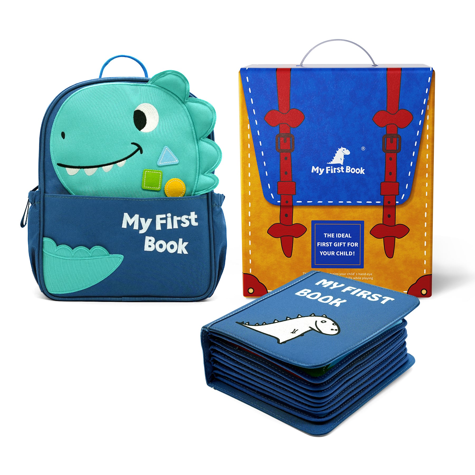 My First Book Mein Alltag (blau) - Quiet Book Set