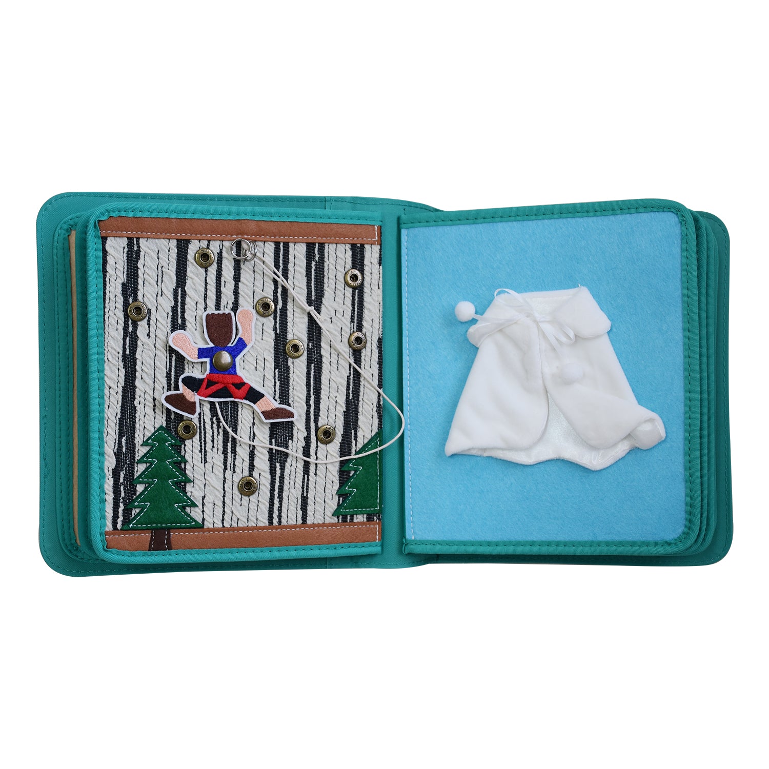 My First Book Dressing Frame (lila) - Quiet Book Set