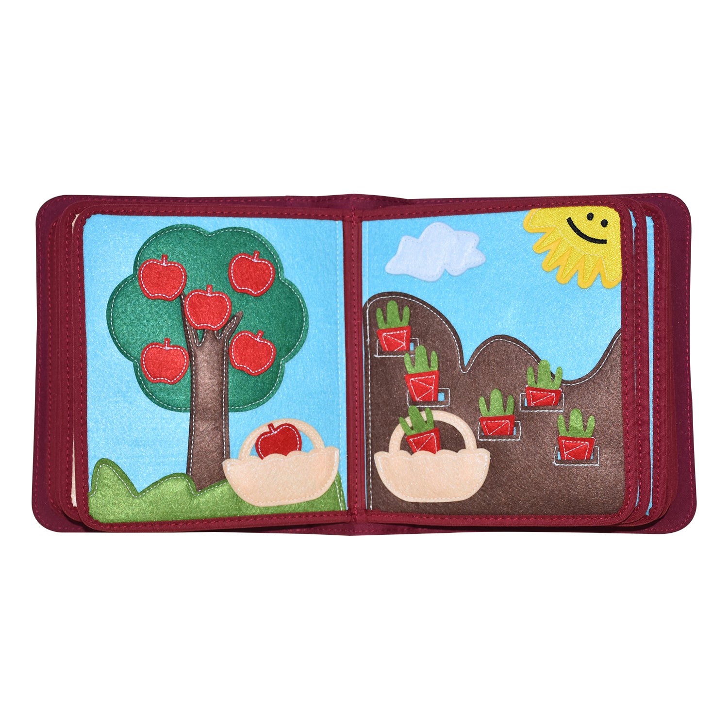 My First Book Mein Alltag (rot) - Quiet Book Set