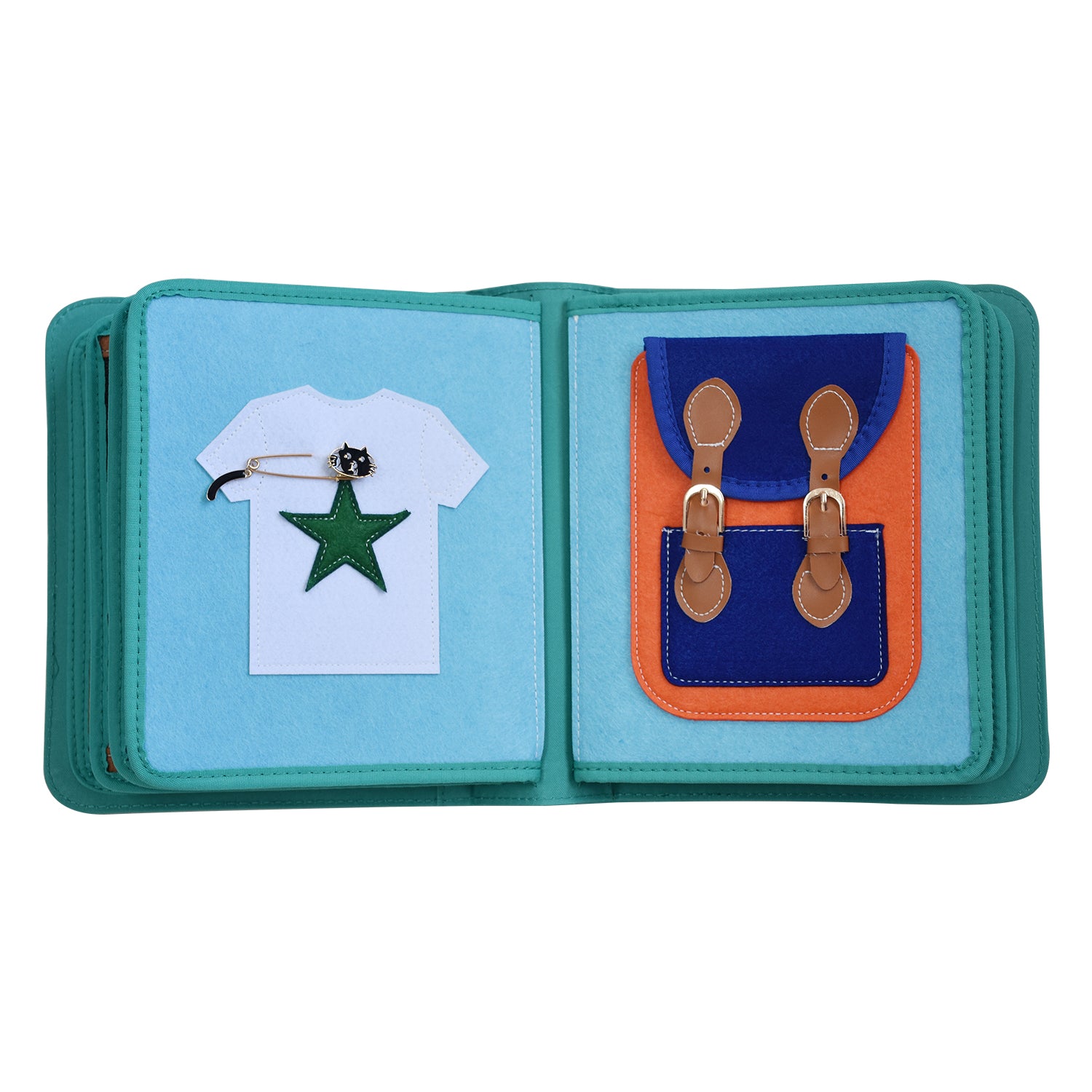 My First Book Dressing Frame (lila) - Quiet Book Set