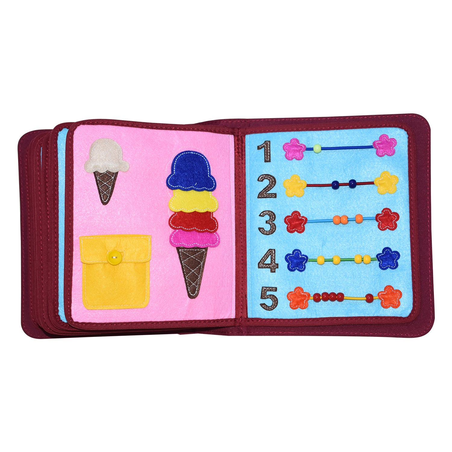 My First Book Mein Alltag (rot) - Quiet Book Set