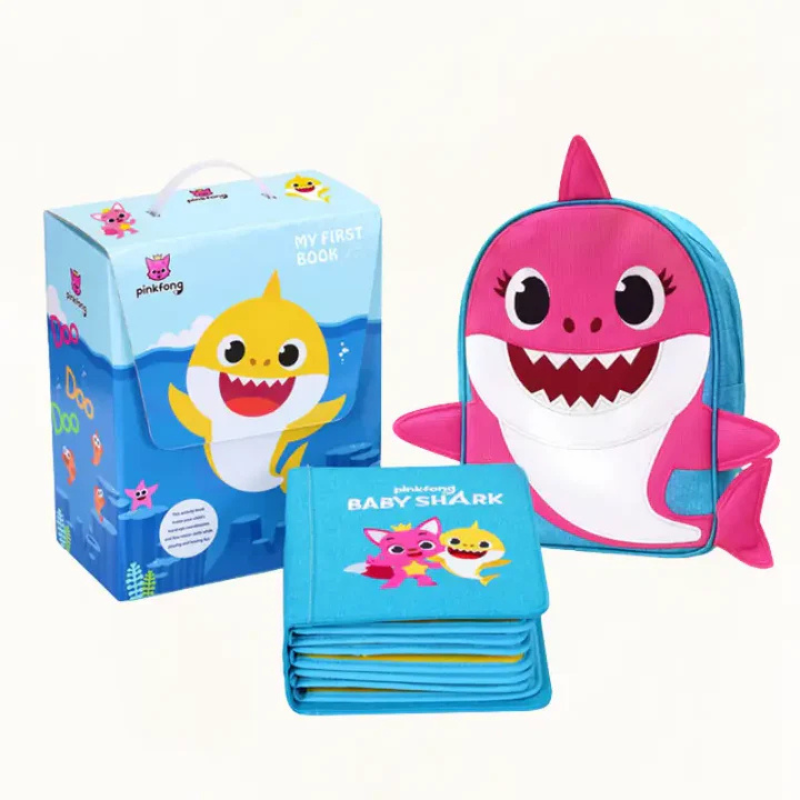 Quiet Book Baby Shark (Mom) incl. Backpack