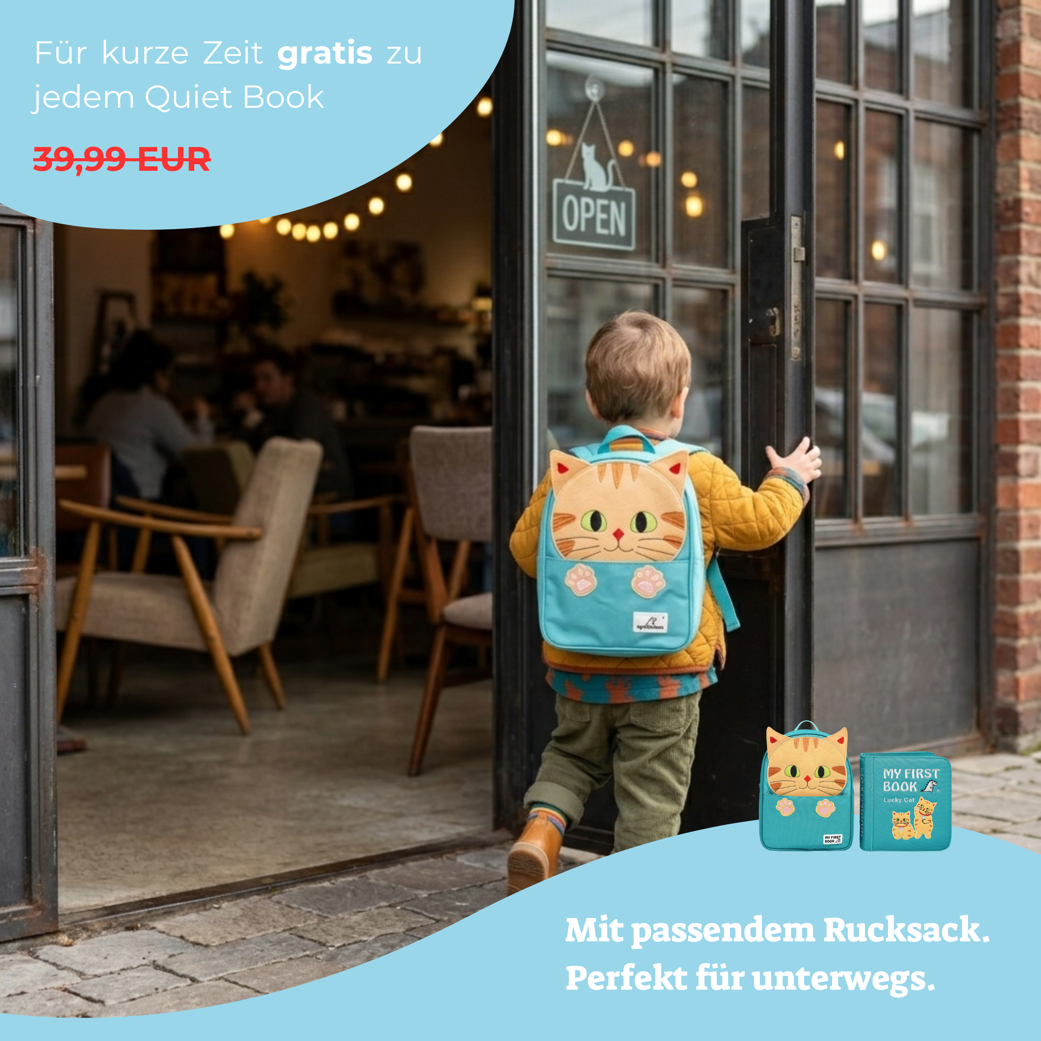 My First Book Lucky Cat - Quiet Book