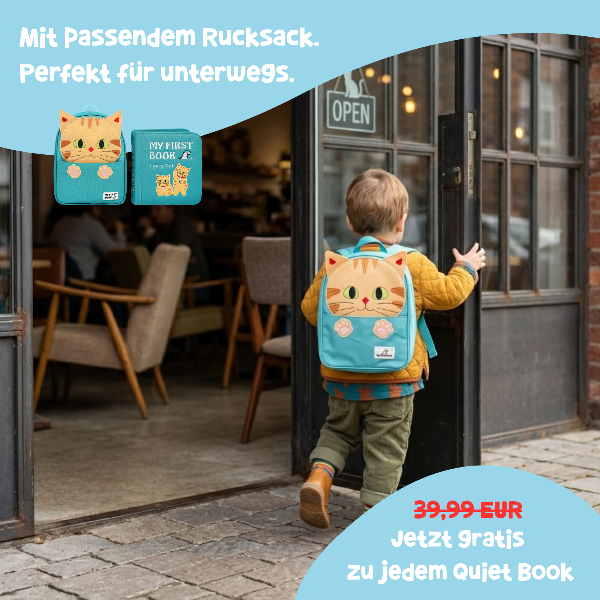 My First Book Lucky Cat - Quiet Book