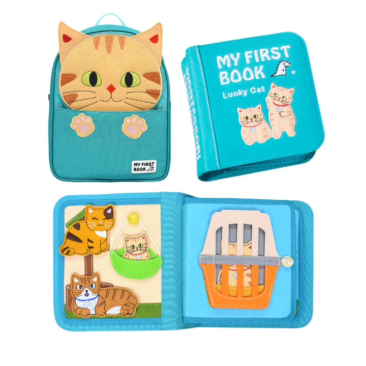 My First Book Lucky Cat - Quiet Book Set