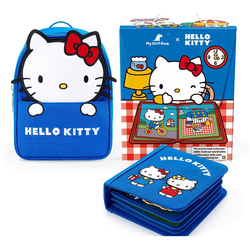 My First Book Hello Kitty (blau) - Quiet Book Set